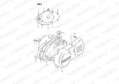 4 - CRANKCASE COVER (MODEL D/H/L/M/R)