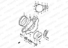 4 - CRANKCASE COVER- WATER PUMP