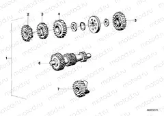 4 speed transm./gear wheel set Sport