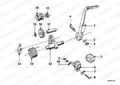 4-speed transmission with kick starter