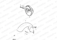 40 - FRONT FENDER - HEADLAMP HOUSING (MODEL E/MODEL G E02)