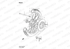 40 - FRONT WHEEL (GN125V/W/X/Y/K1)