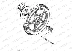 40 - FRONT WHEEL (GT200EX)