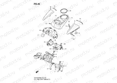 40 - FUEL TANK FRONT BRACKET (MODEL K8/K9)