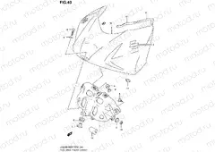 40 - FUEL TANK FRONT COVER (GSX-R1000K7 E02,E19,E24,E51,P37)
