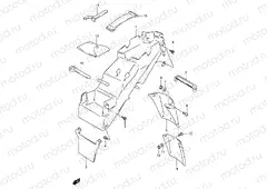 40 - REAR FENDER (GSF1200T/ST/V/SV/W/SW/X/SX/Y/SY)