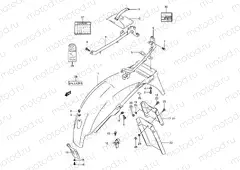 40 - REAR FENDER (MODEL K/L/M/N/P/R)