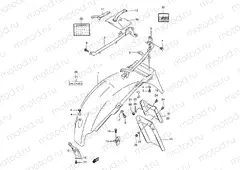 40 - REAR FENDER (MODEL V/W/X)
