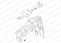 40 - REAR FENDER (MODEL W/X/Y/K1/K2)