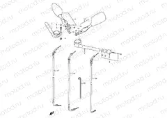 40A - HANDLEBAR (MODEL S/T/V/W)