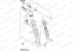 40A - REAR SHOCK ABSORBER (RM-Z450L0/L1)