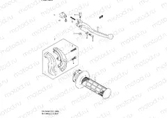 40A - RIGHT HANDLE LEVER (DR-Z400E E24)