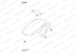 40B - FRONT FENDER (SV1000SZ/S1Z/S2Z K5)