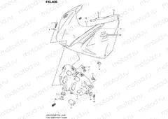 40B - FUEL TANK FRONT COVER (GSX-R1000K8 E02,E19,E24,E51,P37)