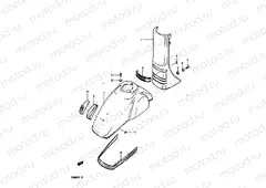 41 - FRAME HEAD COVER - FRONT FENDER