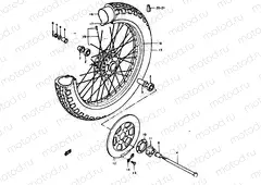 41 - FRONT WHEEL (GS1000C, N)