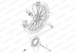 41 - FRONT WHEEL (MODEL K1)