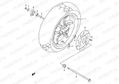41 - FRONT WHEEL (MODEL K1/K2/K3)