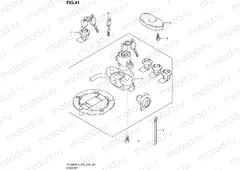 41 - LOCK SET (FOR PANNIR CASE) (DL1000AL4 E28)