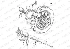 41 - REAR WHEEL (MODEL D)