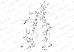 41 - STEERING STEM (MODEL R/S/T)
