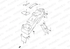 41A - REAR FENDER (MODEL T/V/W/X)
