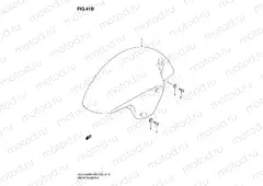 41B - FRONT FENDER (GSX1300RZK7)