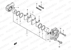 42 - FRONT CALIPER (AJP)