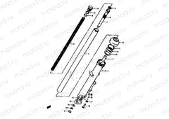 42 - FRONT FORK (GS400C,EC,N:~F.NO.71031) (GS400EN:~F.NO.504509)