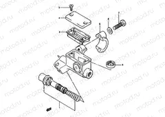 42 - FRONT MASTER CYLINDER (MODEL H/J)