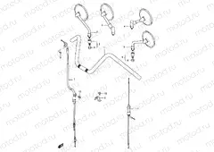 42 - HANDLEBAR (MODEL T/V/W/X)