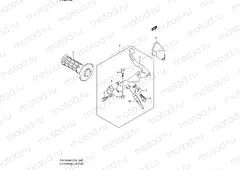 42 - LEFT HANDLE LEVER (DR-Z400EY/EK1/EK2/EK3/EK4 E01,DR-Z400EY P37)
