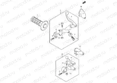 42 - LEFT HANDLE LEVER (DR-Z400Y/K1/K2/K3/K4)