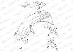 42 - REAR FENDER (MODEL K/L/M/N/P/R)