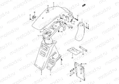 42 - REAR FENDER (MODEL R/S/T/V/W)