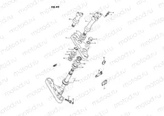 42 - STEERING STEM (MODEL H/J/K/L/M/N/P/R)