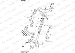 42A - STEERING STEM (EN125HUK4/HUZK6/HUK7/HUK8)