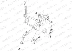43 - COWLING BRACE (GSF600ST/SUT/SV/SUV/SW/SUW/SX/SUX)