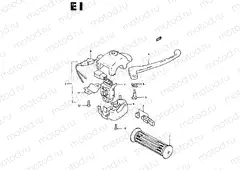 43 - FRONT BRAKE LEVER - SWITCH (CS50Z)