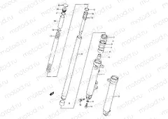 43 - FRONT DAMPER (MODEL K/L/M)