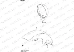 43 - FRONT FENDER
