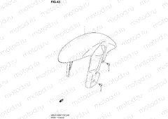 43 - FRONT FENDER (GSX-R1000K7 E02,E19,U2E19,E24,E51,P37)