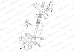 43 - FRONT FORK BRACKET (MODEL Y/K1)