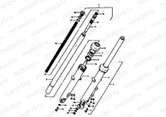43 - FRONT FORK (GS400N:F.NO.71032~,GS400EN:F.NO.504510~)