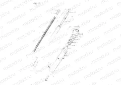 43 - FRONT FORK RIGHT DAMPER