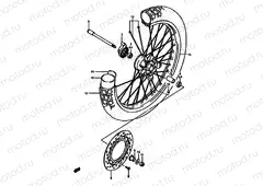 43 - FRONT WHEEL