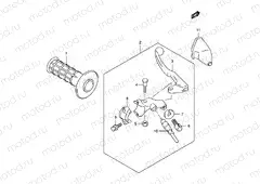 43 - LEFT HANDLE LEVER (DR-Z400EY/EK1/EK2/EK3/EK4)