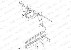 43 - REAR SHOCK ABSORBER (MODEL L)