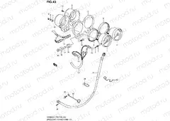 43 - SPEEDOMETER - TACHOMETER (GS500FH P33)