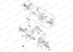 43A - FOOTREST (MODEL K4/K5/K6/K7)